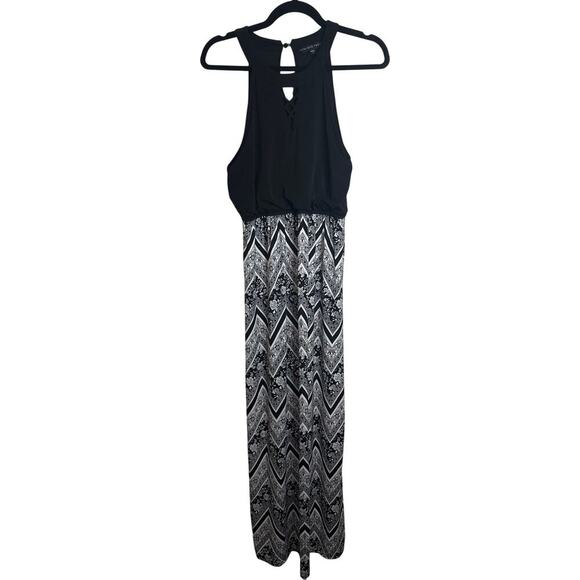 Black & White Halter Top Sleeveless Maxi Dress 🖤Size L 🖤 NWOT - Picture 3 of 7